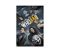 QWCWZPPZ Poster sur toile « Who Am I - No System Is Safe » - Style classique de films et séries télévisées - Décoration murale pour chambre à coucher - 60 x 90 cm - Sans cadre