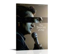 QWCWZPPZ The Twilight Zone Poster sur toile classique de films et séries télévisées - Décoration murale pour chambre à coucher - 30 x 45 cm - Style cadre