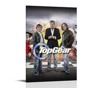 QWCWZPPZ Top Gear Poster sur toile classique de films et séries télévisées - Décoration murale pour chambre à coucher - 50 x 75 cm - Style cadre