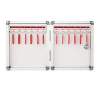 QWdfgS Armoire à clés, Boîte à clés Murale, Petite Armoire, 4 capacités au Choix, for Bureau/Atelier Automobile(12 Keys)