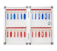 QWdfgS Armoire à clés, Boîte à clés Murale, Petite Armoire, 4 capacités au Choix, for Bureau/Atelier Automobile(24 Keys)