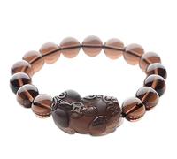 QWdfgS bracelet en obsidienne noire, Bracelet PiXiu en obsidienne de glace naturelle, for hommes et femmes