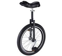 QWdfgS monocycle, Monocycle 20/18/16 Pouces, siège réglable, pneus antidérapants, avec Support de Rangement Robuste, équilibre, Exercice Cyclisme, Fitness for Adulte(Black,16inch)