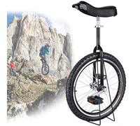 QWdfgS monocycle, Monocycle 24/20/18/16 Pouces, monocycle à Roues antidérapantes, pneus de Montagne, Exercice d'auto-équilibre, vélo d'équilibre, Sports Plein air, Fitness(Black,18inches)