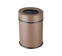 QWdfgS poubelle à couvercle, Poubelle de salle bain 6 L/9 L/13 L, classification humide et sec, acier inoxydable/blanc/6(Bruin,13L)