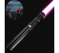 QWdfgS Sabre Laser, Sabre Laser à poignée en métal avec Polices sonores, for Adultes et Adolescents, Costume de Cosplay, épée Tueur démons