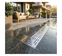 QWEASDF Caniveau Exterieur Extra Plat de ExtéRieur ，Caniveau Etroit Terrasse