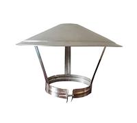 QWEASDF Chapeau Cheminee,Acier Inoxydable Chapeau Conduit de FuméE,pour Cheminee Ou Fumisterie Poele Exterieur Tubage Ø 75-250mm,250mm
