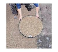 QWEASDF Couvercle de Trou d'homme Invisible en Acier Inoxydable, Couvercle et Cadre de Trou d'homme Invisibles，Une durabilité Accrue, idéal pour Les terrasses, Jardins(40 * 40cm/15.7 * 15.7in)