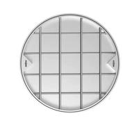 QWEASDF Couvercle et Cadre de Trou d'homme Invisibles，Couvercle Rond de Bassin d'égout，Couvercle de Fosse septique Robuste，Grilles de Drainage，Systèmes de Drainage(40 * 40cm/15.7 * 15.7in)