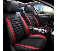 QWEDFSD Housses de Siège de Voiture pour Nissan Note 2013-2025,Imperméable Protection Siege La Poussière Ensemble Complet de Housses Siege Auto en Cuir, Red-Black/D