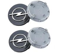 QWEERASS 4 Pièces Cache Moyeux, pour Opel Grandland X 2017-2021 60mm Capuchons de Moyeu de Roue Antipoussière et Antirouille Décoration de Forme,A