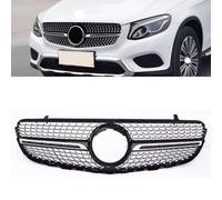 QWEERASS Grille De Calandre Avant, pour Benz GLC WX253 GLC250 GLC300 GLC350 2015-2019 Grille de Pare-Chocs Avant de Voiture Auto Calandres Avant et de Radiateur