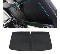 QWEERASS Pare Brise Soleil Voiture, pour VW Golf 4 Pare-Soleil de Voiture Anti UV Pliable Isolation Thermique Couverture,B