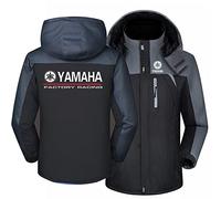 QWEIAS Veste coupe-vent à capuche pour hommes - combinaison de ski Sweat hiver chaud manteaux à capuche avec fermeture éclair complète-B2||M