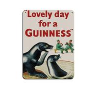 QWEJGFA Guinness Poster publicitaire vintage en métal pour pub, club, café, bar, maison, décoration murale 30 x 40 cm