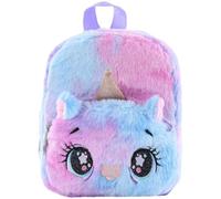 QWEPU Peluche Sac à dos Licorne,Mini Licorne Sac à Dos pour Enfants,Les grands yeux Sac à Dos Licorne,Mignon Cartable Souple Maternelle Peluche Sac école Licorne Cadeaux pour Fille