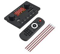 Qweradr Amplificateur 2X40W Bluetooth 5.0 Lecteur MP3 DéCodeur WAV Carte 12V Voiture FM Radio Module Prise en Charge TF USB AUX Mains (A)