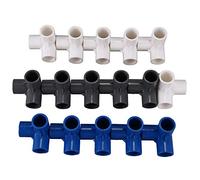 Qwertfeet 16 Pcs PVC 20mm Tube Tee Connecteur 3 Pour Jardin Tube Adaptateur Tube Pièces Outils