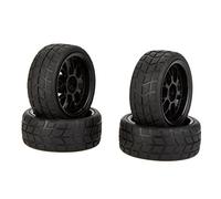 Qwertfeet 4PCS Jantes Et Pneus pour Jantes De Performance 1/10 20101 pour Rc Car