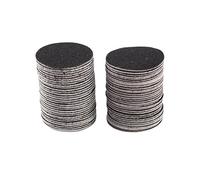 Qwertfeet 60 pièces de rechange disques de papier de verre pad (grain grossier normal 100) pour outil de pédicure de retrait de callus de fichier de pied électrique