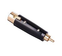 Qwertfeet Adaptateur XLR un RCA adaptateur RCA un XLR femelle adaptateur XLR un RCA femelle, pour microphone stéréo