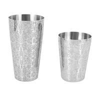 Qwertfeet Agitateur pour Boston Shaker Acier Inoxydable 304 Barra de Ferramentas Design pour Gravures Ensemble d'Agitateurs pour Boston
