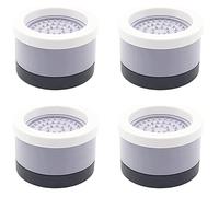 Qwertfeet Lot de 4 rehausseurs de lit ronds robustes réglables en hauteur pour table, chaises, canapé, armoire, pieds