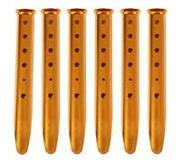 Qwertfeet Lot de 6 piquets pour rideaux de neige et de sable piquets une forme de U en alliage d'aluminium pour rideaux légers pour la randonnée à partir de l'épaule