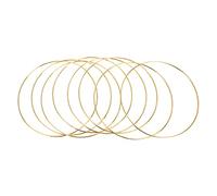 Qwertfeet Lot de 8 anneaux Dream Catcher en métal macramé pour et fournitures Dream Catcher,