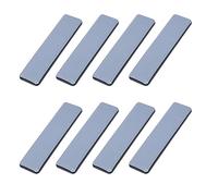 Qwertfeet Lot de 8 toboggans pour meubles rectangulaires 25 mm x 100 mm pieds de meubles pour meubles autocollants pour protection du sol