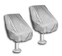 Qwertfeet Pontoon Lot de 2 housses de siège pour bateaux, housses de siège, imperméables pour chaises de bateau