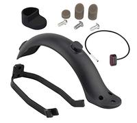 Qwertfeet Protection d'aile arrière + support + feu arrière pour scooter électrique