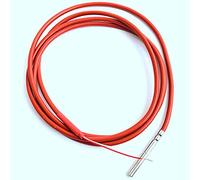 Qwertfeet Sonde 45 mm x 5 mm -50-180 centigrades enduite de gel de silicone thermistance à 2 fils PT1000 capteur de température