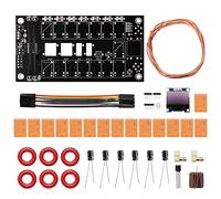 Qwertfeet Tuner d'antenne Mini Atu-100 Tuner d'antenne automatique de 1,8 à 50 MHz + Récepteur amplificateur programmé Firmware OLED Kit DIY