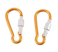 Qwertfeet Vis de réglage de la course en aluminium mousqueton mousqueton crochet long 5 cm 2 pièces couleur