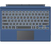 Qwerty Clavier Compatible Avec Surface Pro 7+/ 7/6 /5E Gén (2017)/ 4/3/Pro Lte, Clavier Rétroéclairé Bluetooth 3.0 Sans Fil Avec Pivot Rotatif Tactile Slim, Batterie Au Lithium Intégré, Indigo