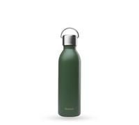 Qwetch - Bouteille Isotherme Active Kaki 600ml - Gourde avec Anse Inox Recyclé - 24h Froid et 12h Chaud - Etanche & Compacte
