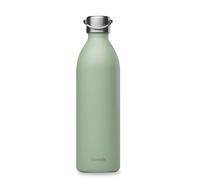 ACTIVE Bouteille isotherme double paroi en Inox avec poignée Qwetch 1 L Vert Tilleul