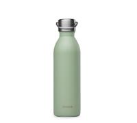 Qwetch Bouteille isotherme Active – Inox double paroi 600 ml Vert Tilleul – Étanche 24h froid/12h chaud