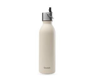 Qwetch - Active w/ Bouchon Sport - Bouteille isotherme Sable - 600 ml