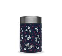 QWETCH - Boite Repas Isotherme - Lunchbox Inox - 5h Chaud et 7h Froid - Sans BPA, Étanche & Reutilisable (Hanami Bleu, 600ml)