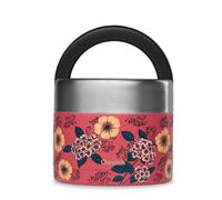 QWETCH Boîte Repas Isotherme Poignée Motifs (Anémones, 850 ml)