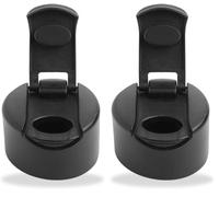 Qwetch - Bouchon Easy - Bouteilles Isothermes 260ml ou 500ml - Noir - Etanche & Sans BPA (Lot de 2)