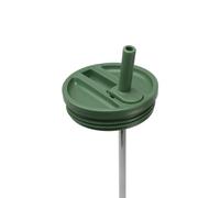 QWETCH Bouchon Étanche avec Paille Rabattable - Compatible Travel Cup Couvercle Hermétique pour Tumbler Isotherme - Accessoire Gourde Inox - Anti-Fuite & Hydratation Facile - Kaki