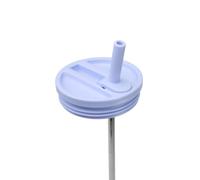 QWETCH Bouchon Étanche avec Paille Rabattable - Compatible Travel Cup Couvercle Hermétique pour Tumbler Isotherme - Accessoire Gourde Inox - Anti-Fuite & Hydratation Facile - Glycine