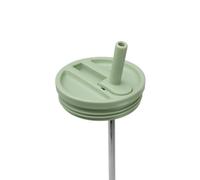 QWETCH Bouchon Étanche avec Paille Rabattable - Compatible Travel Cup Couvercle Hermétique pour Tumbler Isotherme - Accessoire Gourde Inox - Anti-Fuite & Hydratation Facile - Vert Tilleul