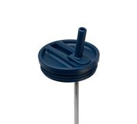 QWETCH Bouchon Étanche avec Paille Rabattable - Compatible Travel Cup Couvercle Hermétique pour Tumbler Isotherme - Accessoire Gourde Inox - Anti-Fuite & Hydratation Facile - Bleu Nuit