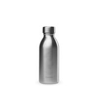 Qwetch - Bouteille Isotherme 500ml Inox Brossé - ICON - Gourde Design Compacte et Élégante Inox Recyclé - 24h Froid et 12h Chaud - Etanche, Sans BPA