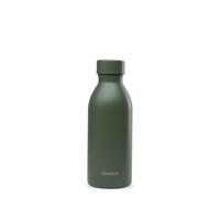 Qwetch - Bouteille Isotherme 500ml Kaki - ICON - Gourde Design Compacte et Élégante Inox Recyclé - 24h Froid et 12h Chaud - Etanche